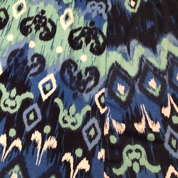 jane ashley womens skirt petite PL maxi Geometric Design - Picture 2 of 7